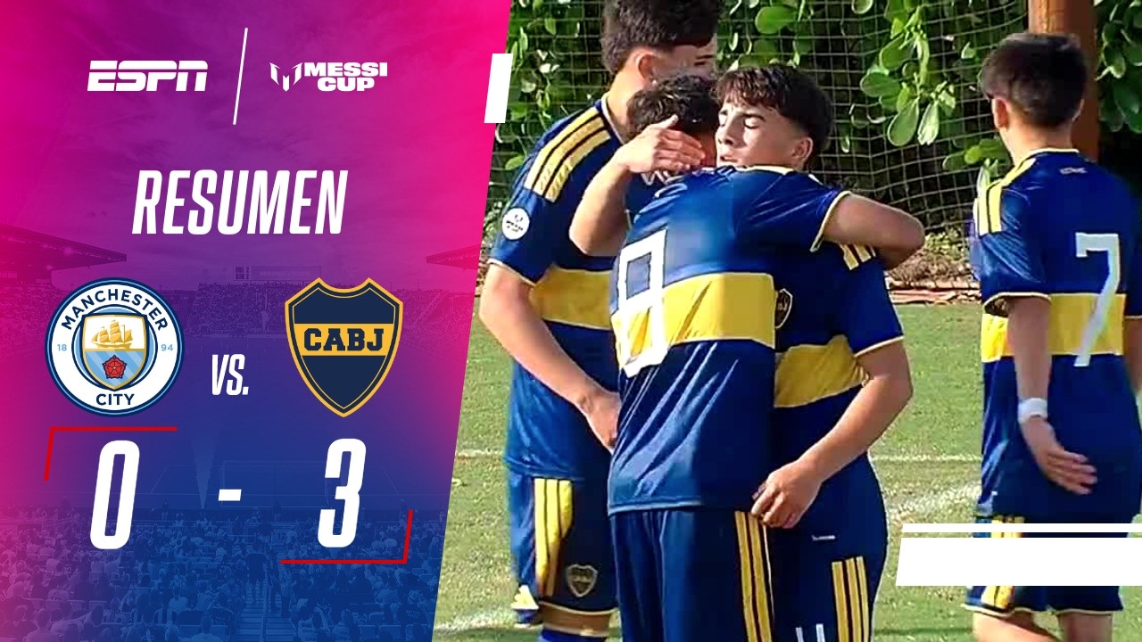 BOCA EMPEZÓ CON TODO LA MESSI CUP Y GOLEÓ AL CITY | Manchester City 0-3 Boca | RESUMEN