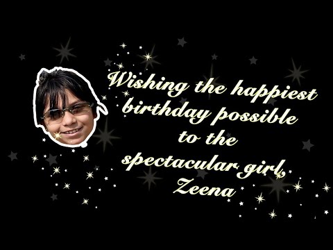 ✨🎉Birthday Wishes for Zeena (2020)🎊✨