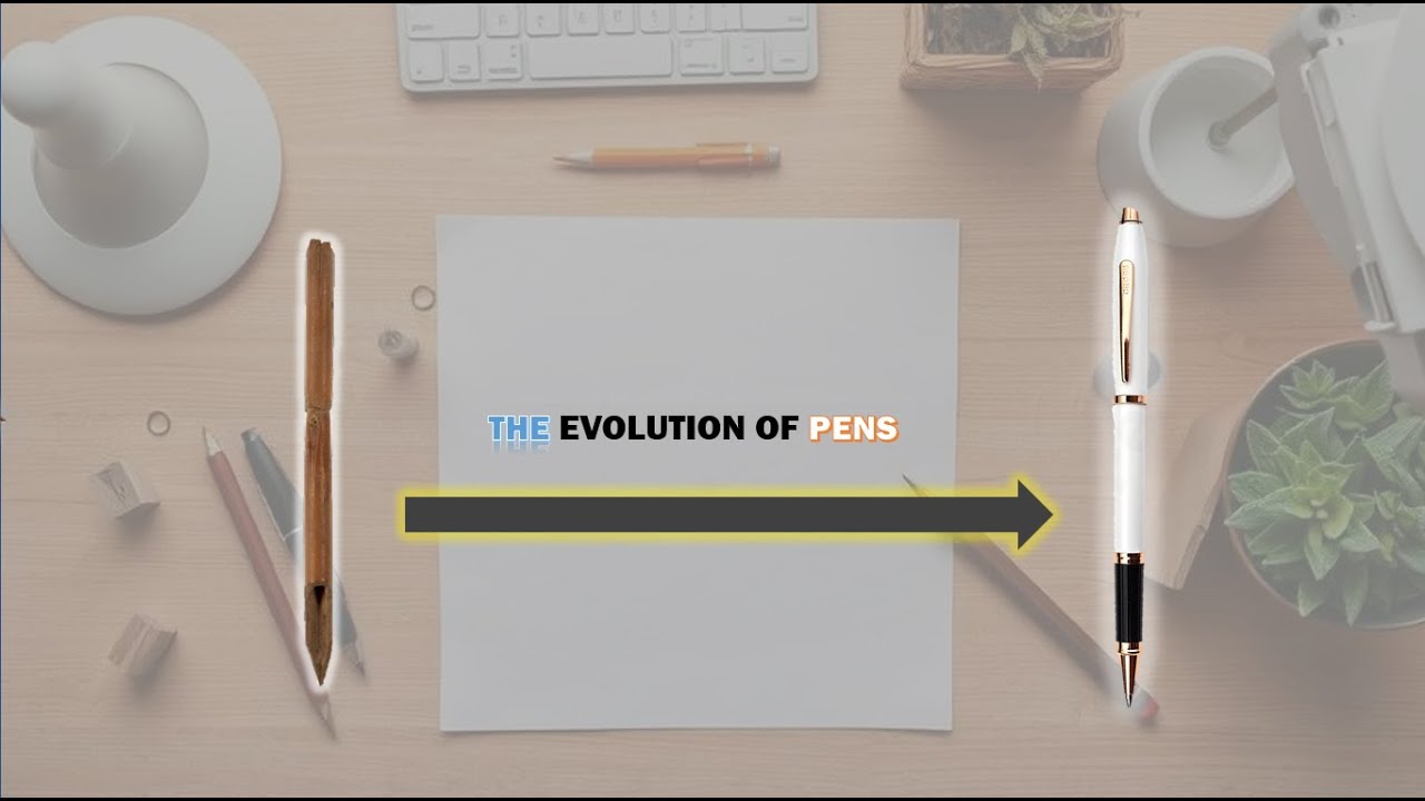 the evolution of pens #powerpoint