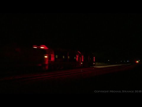 Pacific National Grain Train At Night - PoathTV Australian Railways