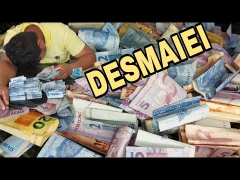 Contando dinheiro DESMAIEI COM O VALOR