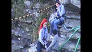preview picture of video 'Two girls take on the Oribi Gorge Swing, South Africa'
