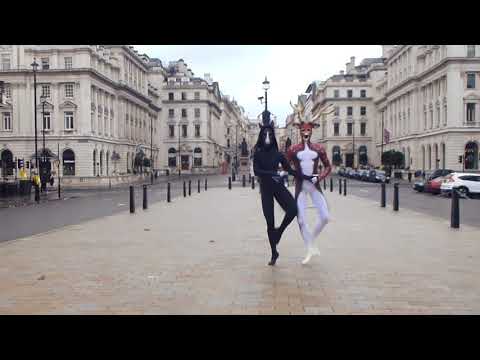 Horse and Deer murdering Swans in their Lake