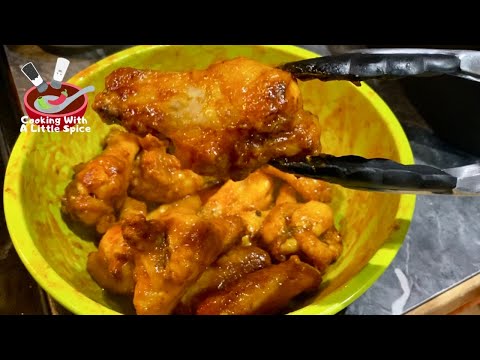 Air Fryer Buffalo Chicken Wings using Frozen Chicken Wings