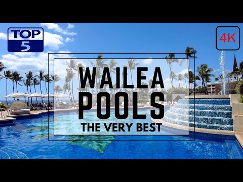 AS MELHORES PISCINAS DE HOTEL WAILEA MAUI | Piscinas de resort à beira-mar em 4k