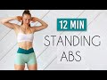 12 min STANDING ABS Workout (No Equipment)