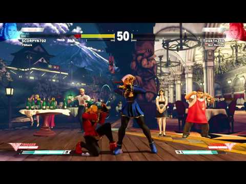Street Fighter V Beta SCORPYN702 Karin VS Telek1n3tik Karin