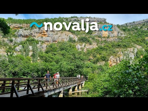 Vodopád Roški slap, Národní park Krka, Chorvatsko