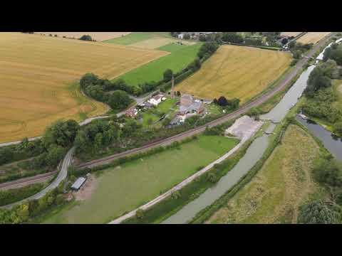 YouTube thumbnail — drone film of Crofton Beam Engines pumping station