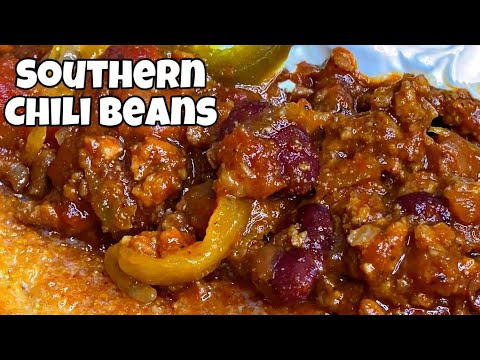 HOW TO MAKE SOUTHERN CHILI BEANS 🌶| ONE POT COMFORT MEALS