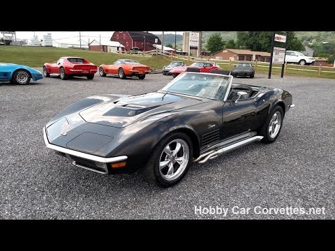 1971 Triple-Black Hot Rod Corvette Stingray Convertible For Sale Video