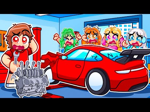Spending $923,183,741 To Repair Cars In Roblox With MY CRAZY FAN GIRLS...