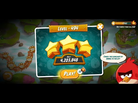 Angry Birds 2 | Rescuer | Level 494 | Hitting Fun | Angry Bird 2 Show