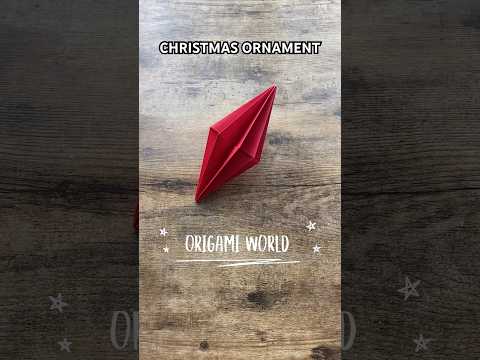 ORIGAMI CHRISTMAS ORNAMENT BAUBLE TUTORIAL FOR CHRISTMAS EVE AND HAPPY NEW YEAR DECORATION ORIGAMI