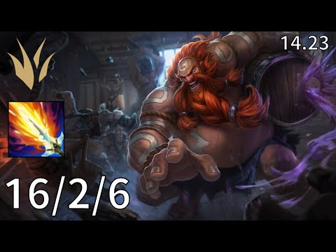Gragas Jungle vs Zac - EUW Master | Patch 14.23