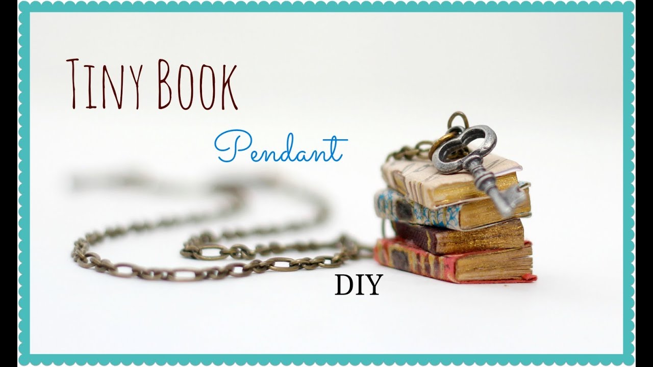 How to make a Miniature Book Pendant, Anthropologie Knock Off