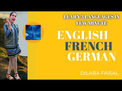 Alphabets in 3 Languages-English-French-German-Dilara Faisal