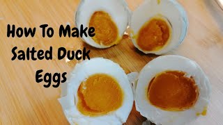How To Make Salted Duck Eggs