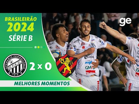 Gols e lances de Operário x Sport