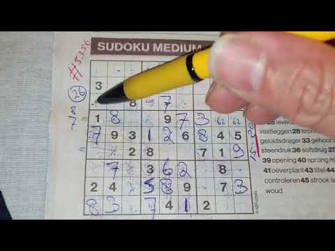 Faster than 15 min for this 1⭐️ Sudoku (#5356) Medium Sudoku puzzle 10-20-2022 (No Additional today)