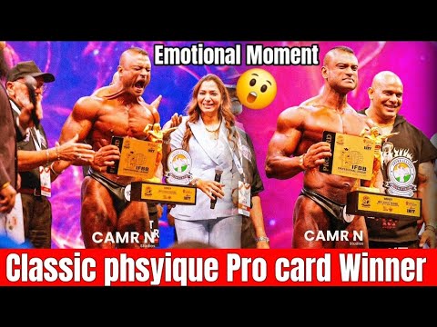 Ihff Sheru Classic Pro Card Winner Very Emotional Moment | New Ifbbpro in India