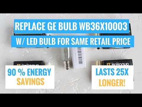 Replace GE WB36X10003 Microwave Light Bulb w/ LED Bulb & SAVE MONEY $$$$!