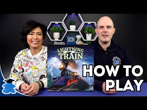 Lightning Train - How to Play. Including 2P Variant. Complete, Clear, Concise. A Board Game Tutorial
