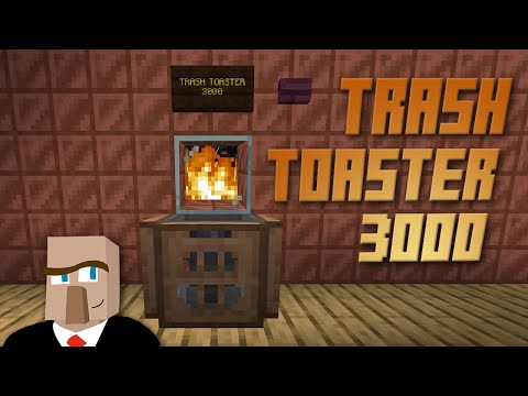 Adults Only Minecraft - Minecraft TRASH INCINERATOR | Redstone Trash Toaster 3000