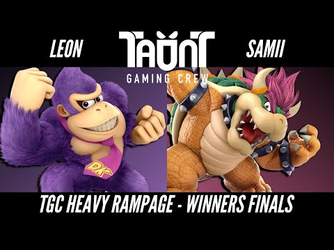 TGC Heavy Rampage Winners Finals - Leon (Donkey Kong) vs SaMii (Bowser) 7/22/22