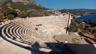 Antiphellos Antik Kenti / Antalya Kaş in Turkey / ancient city Tour