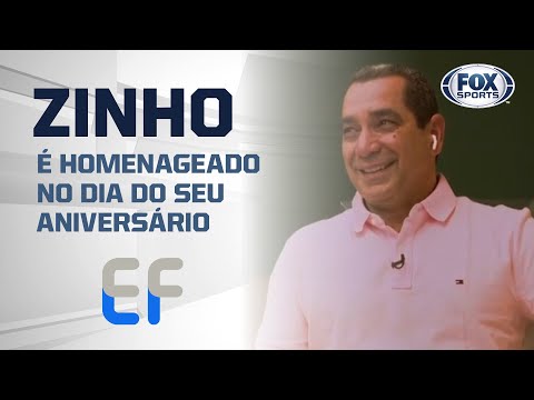 ZINHO É HOMENAGEADO NO DIA DO SEU ANIVERSÁRIO DURANTE O 'EXPEDIENTE FUTEBOL'