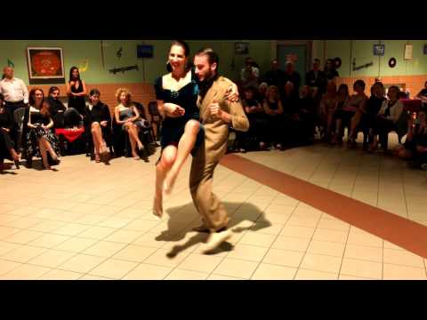  Gianpiero Galdi  and  Maria Filali  are  dancing  to  the  vals  "  Atardecer  "  by  Orquesta Típica Sondor  in  2017