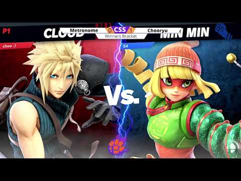 Clemson Smash Series 28 - W - chooryu (Sephiroth, Cloud) vs. Metronome (Villager, Min Min) - SSBU