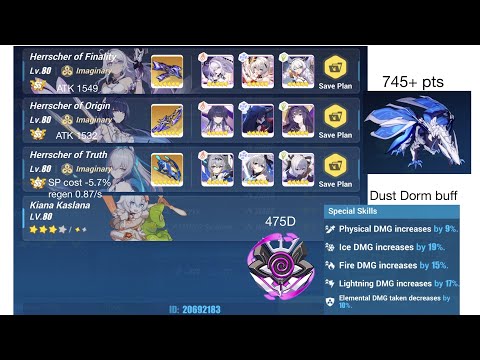 [Honkai Impact 3 SEA] EX Abyss Nirvana - 475D Benares (Ignite) 745+ pts
