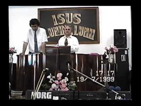 1999 - Moise Lucaci - citire text, Nelu Veres - moment organizatoric in Albini