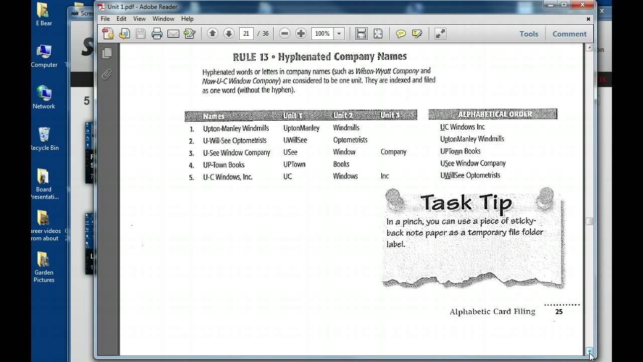 Filing Made Easy Unit 1 Section 3