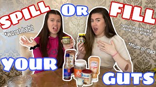 SPILL YOUR GUTS OR FILL YOUR GUTS! *Spilling the tea* #spillorfill | Karlee and Ambalee.