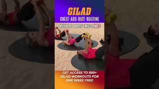 Chest, Abs, and Butt routine with Gilad 2min 40sec