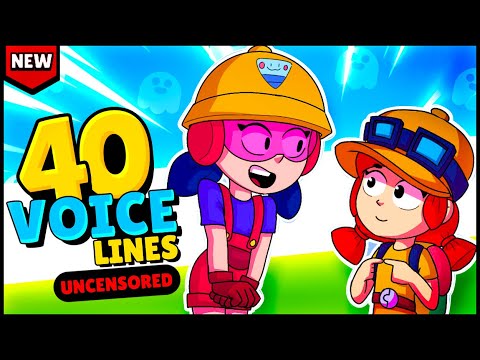 NEW! BRAWLER JACKY All 40 Voice Lines Extended Version! - Brawl Stars Gadgets Update