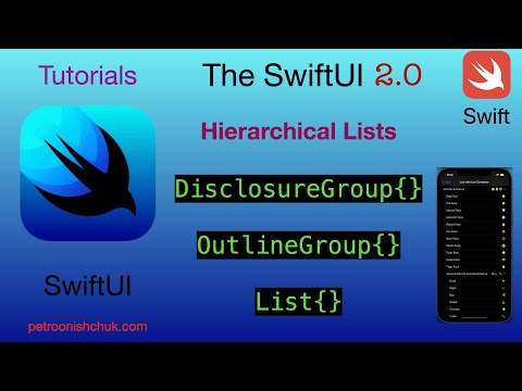 Hierarchical lists with OutlineGroup, DisclosureGroup & List Swift