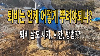 퇴비는 언제 어떻게 뿌리는 것이 좋나? 퇴비살포 시기, 시간 방법 알아보아요!