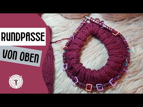 Teil 3 Rundpassenpullover / Die Maschenaufnahme und Kragen stricken / mit Bianka