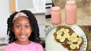 Watch My 6 Year Old Make Her Vegan Breakfast