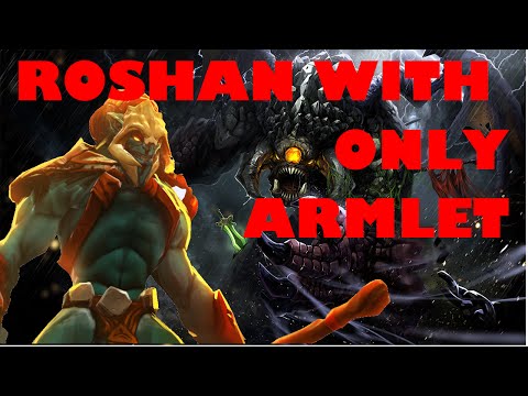 How to solo Roshan w/ Huskar using only an Armlet of Mordiggian