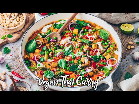 Vegan Thai Curry ♡ Super creamy, healthy, easy and so delicious ♡ The Best Recipe!