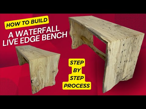 EASY Waterfall Bench Build|DIY