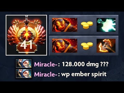128K Damage [Ember Spirit] Counter Miracle- Meepo | TOP Ranked Dota 2