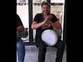 Bodybuilder playing darbuka - BDarbuka Bodybuilder playing darbuka