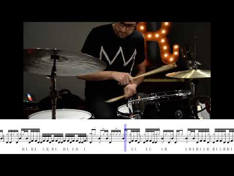 Mark Guiliana -  Drum Tricks Drum Groove Solo (with transcription)