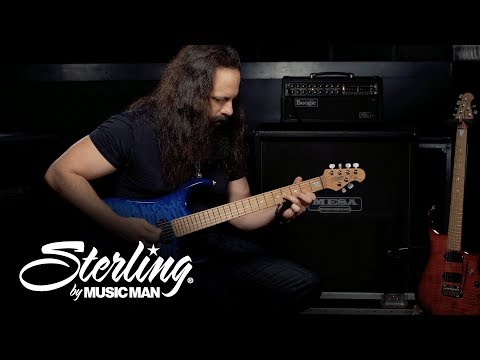 Guitare Sterling By Music Man John Petrucci JP 150 Dimarzio Quilted Maple Cerulean Paradise (bleu neptune lagon) en état neuf image 10